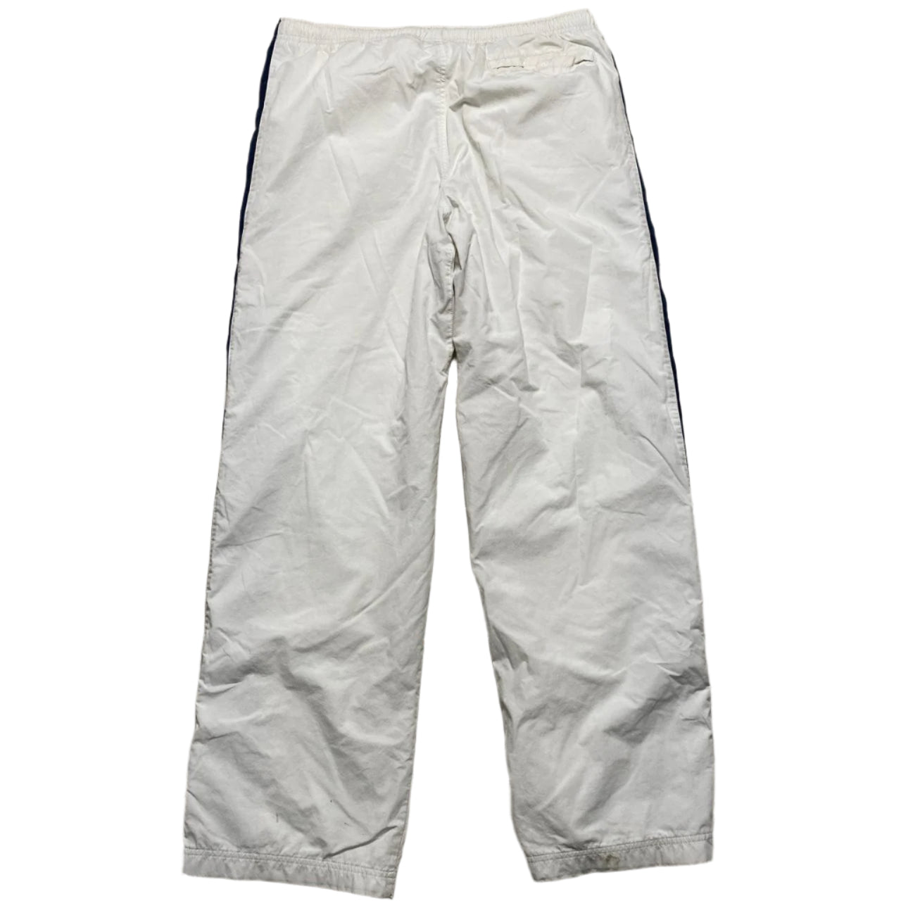 Nike Vintage y2k White Red and Blue USA Shell Trackpant Baggy Popper Bottoms (L)