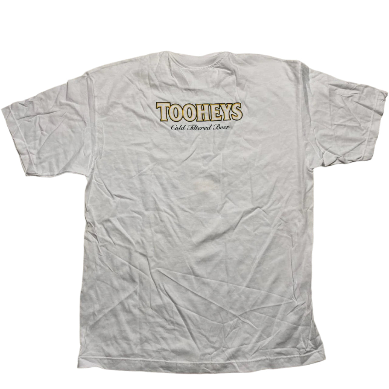 Tooheys Beer Vintage 90’s Let Her Finish Her Orgasm White T Shirt (XL)