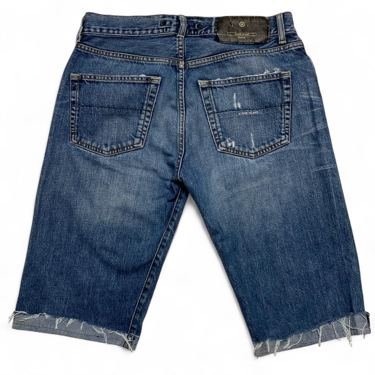 Stone Island Denims Cut Down Jort Jean Shorts