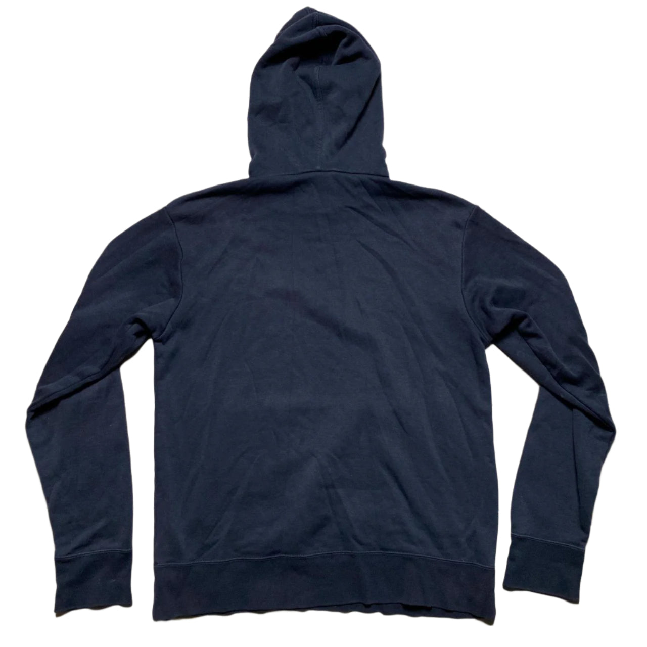 Nike Football Vintage y2k Navy Blue and Yellow Gradient Hoodie (M)