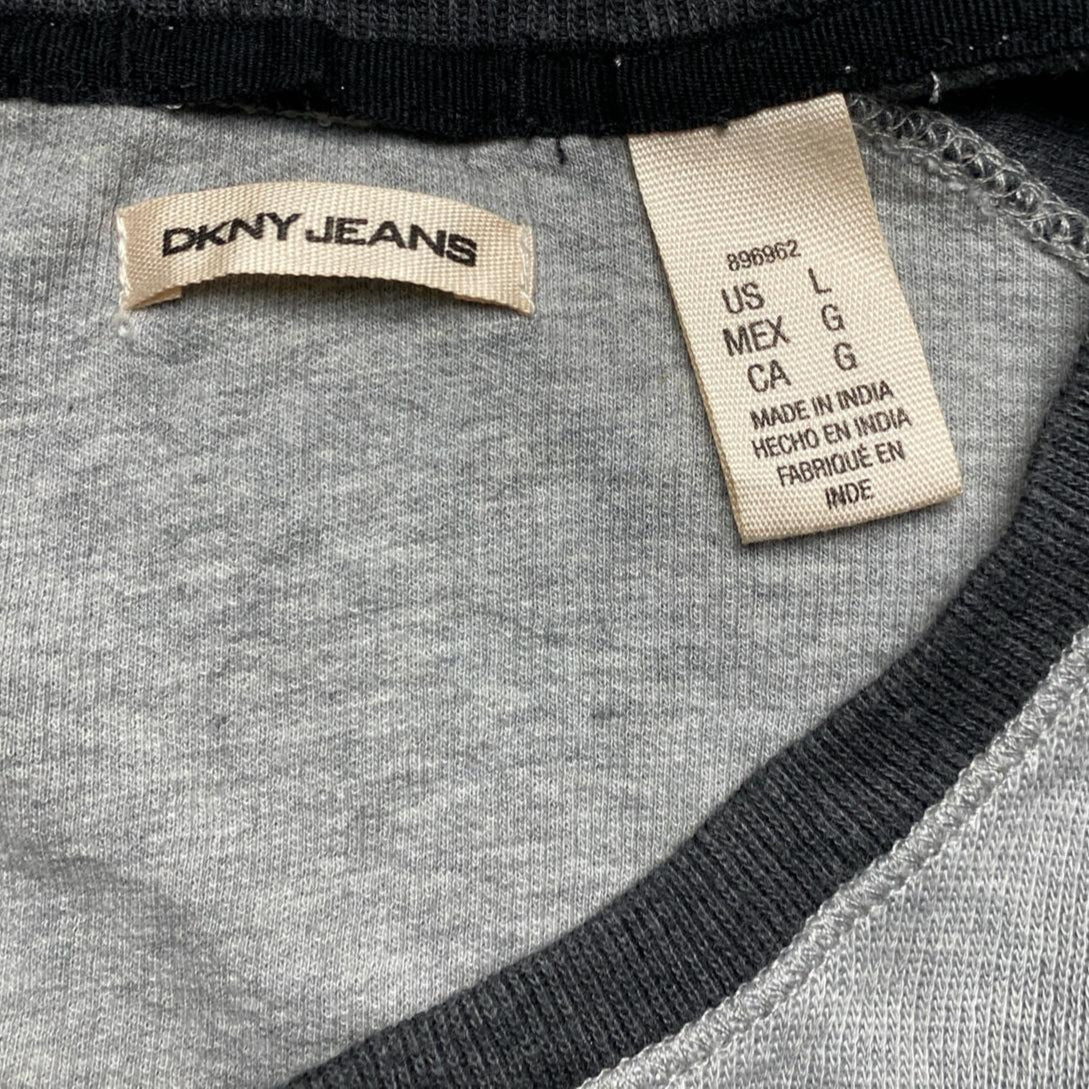 DKNY Grey Two Tone Jumper (L)