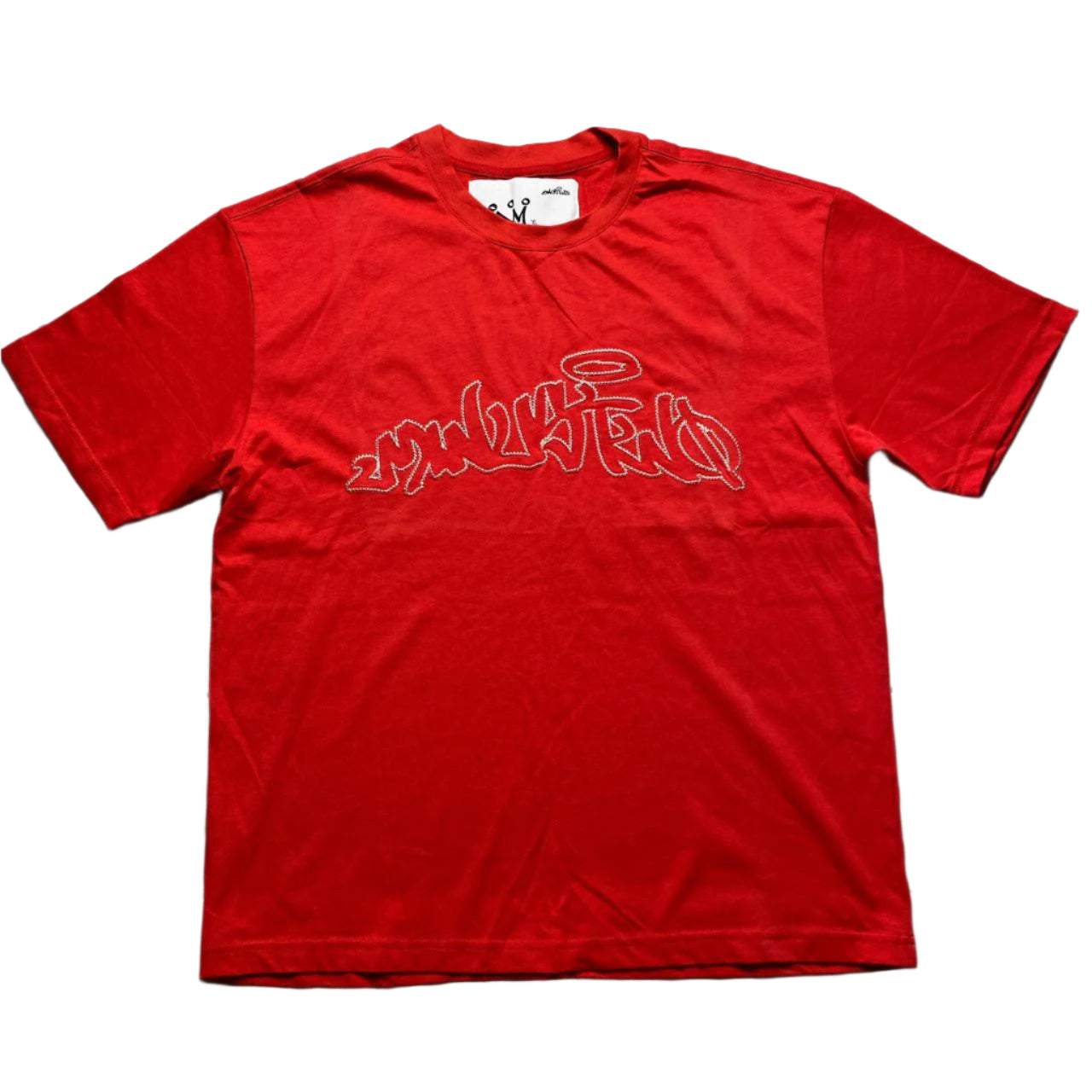 Minus Two Red Stitch Embroidery T Shirt (L)