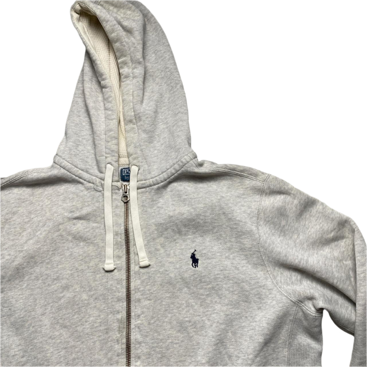 Polo Ralph Lauren Grey and Navy Hoodie (XL)