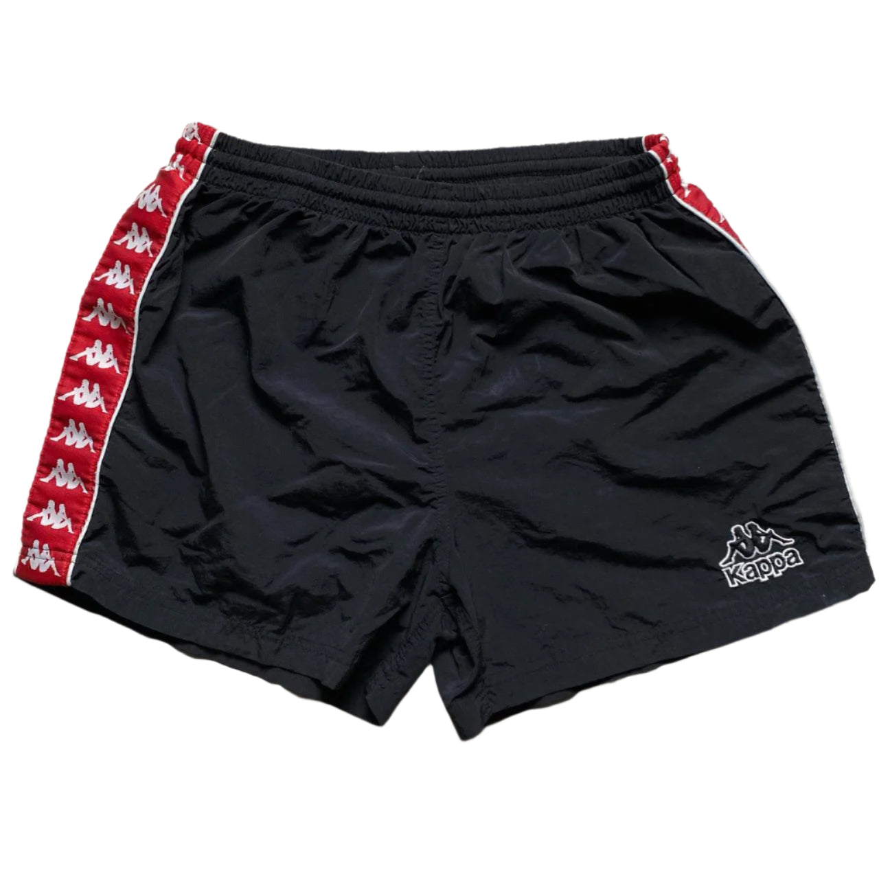 Kappa Black Red and White Shorts (L)