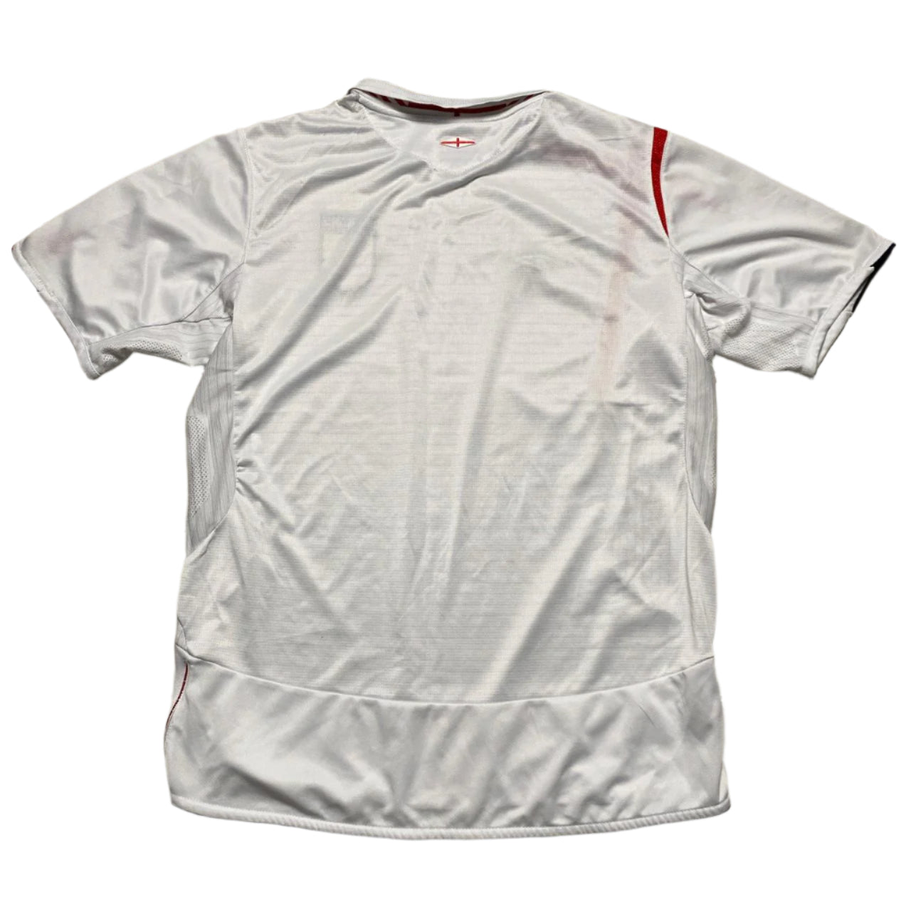 England Umbro Home White and Red Vintage 2005-2007 Football Jersey (M)
