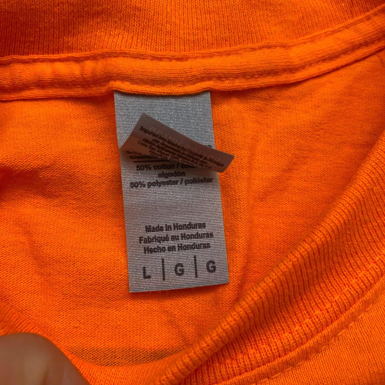 Corteiz Bun Rona Orange and Black Long Sleeve T Shirt (L)