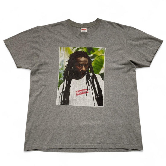 Supreme Buju Banton Grey Box Logo Picture T Shirt (L)