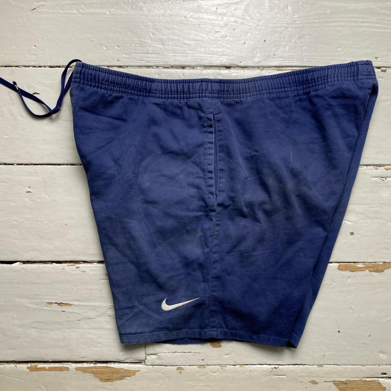 Nike Vintage 90’s Navy and White Swoosh Shorts