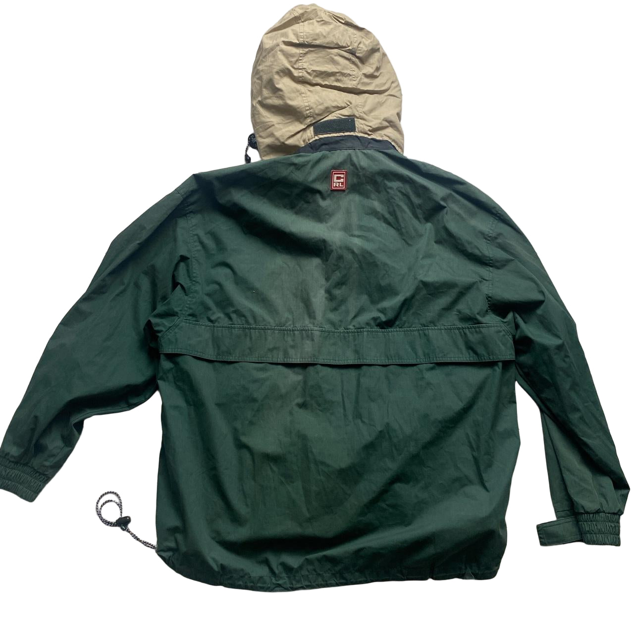 Chaps Ralph Lauren Vintage Green Quarter Zip Skiddoo Jacket (L)
