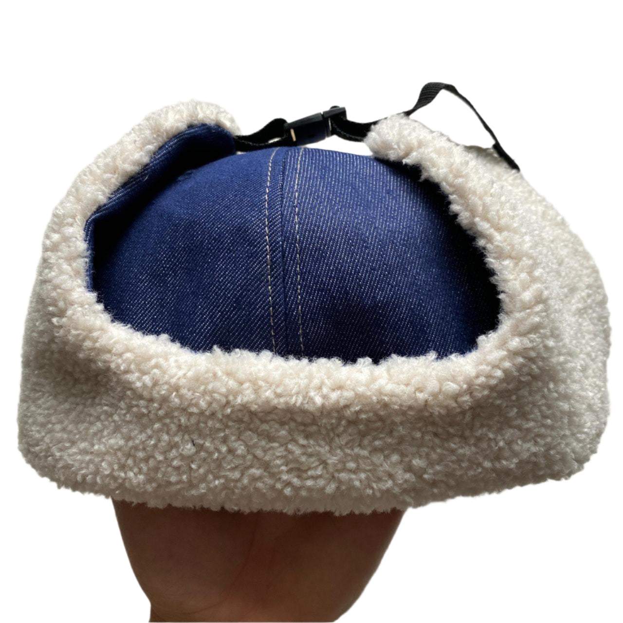 Swoosh Denim Dog Ear Trapper Hat