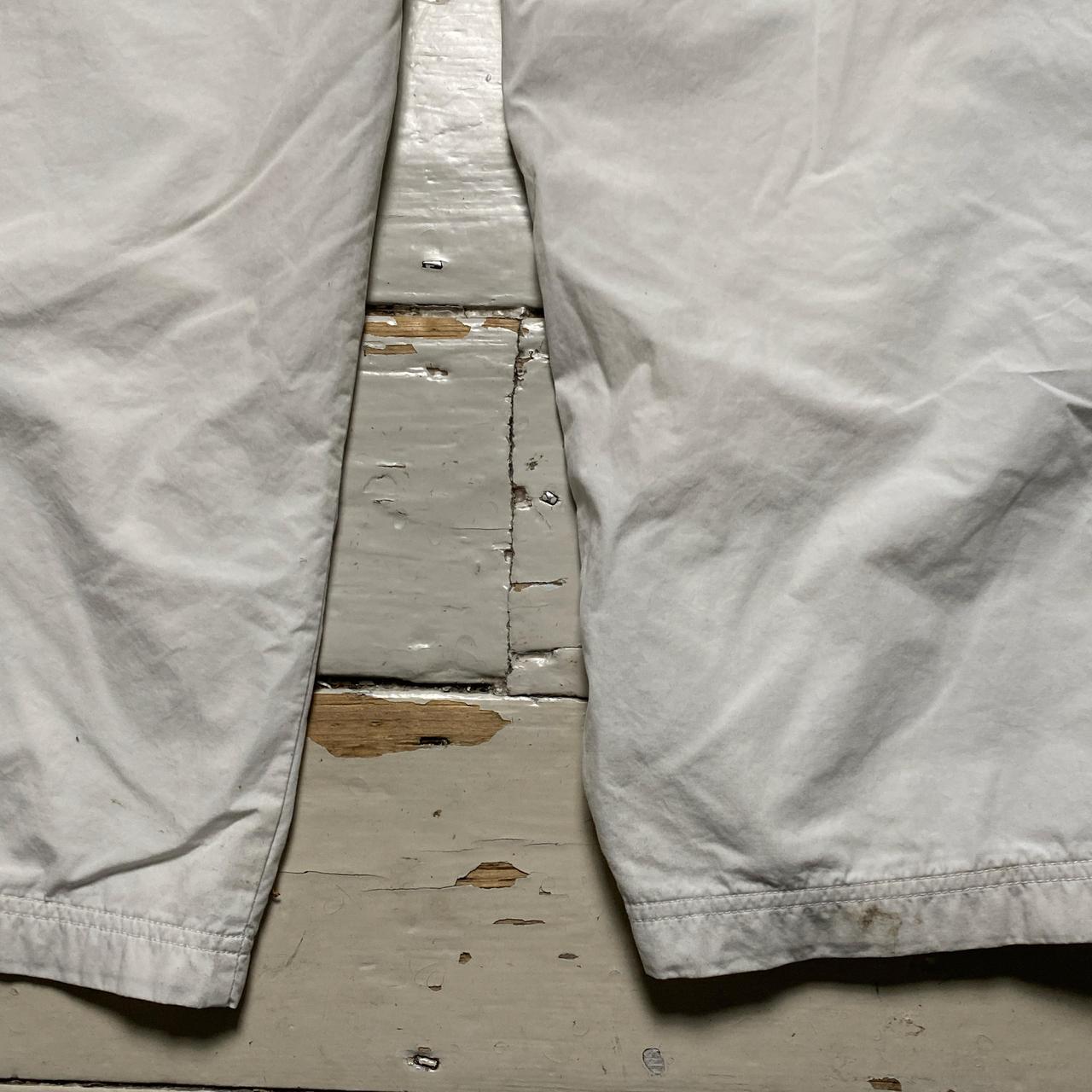 Nike Vintage y2k White Red and Blue USA Shell Trackpant Baggy Popper Bottoms (L)