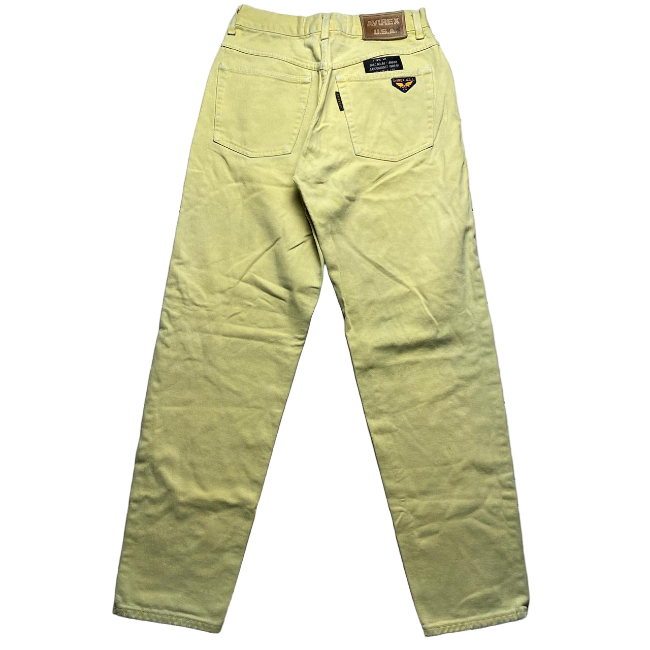 Avirex USA Vintage Military Jeans Light Yellow (28W)