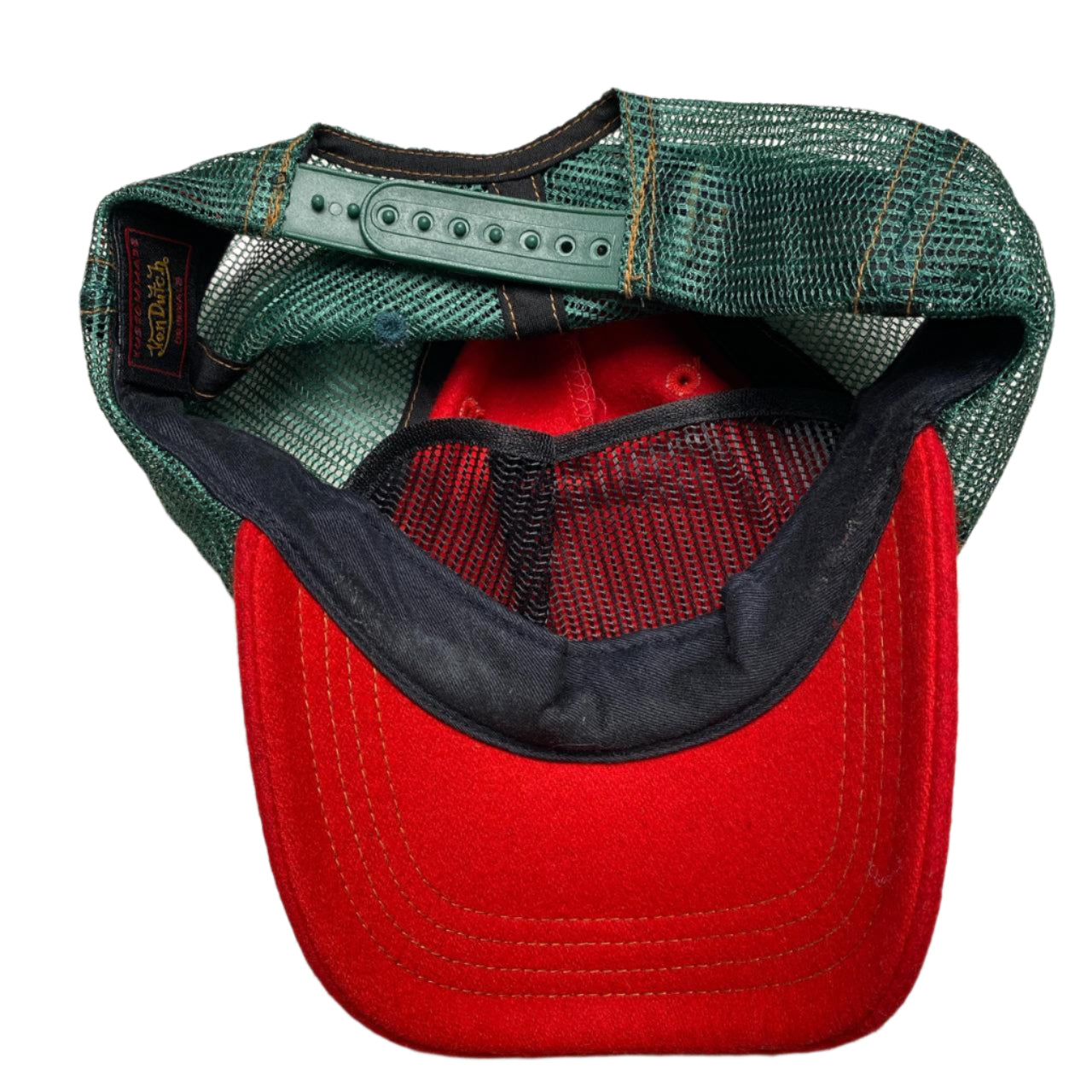 Von Dutch Red and Green Trucker Cap