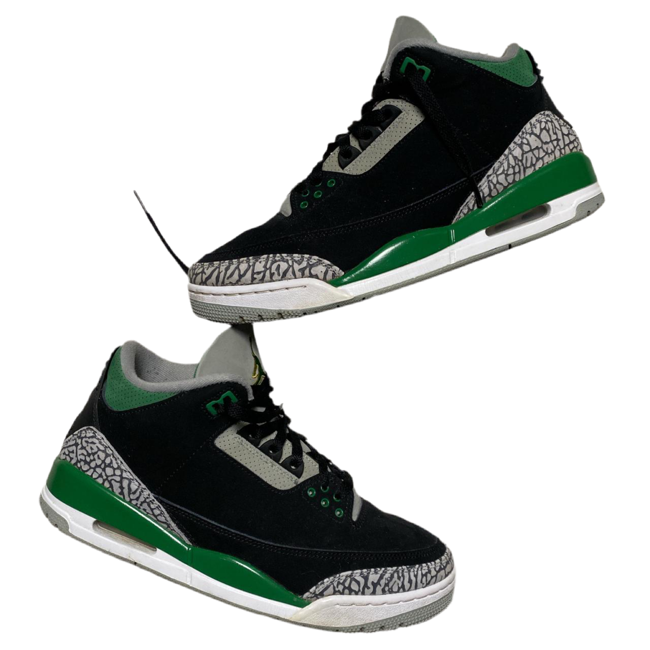 Jordan 3 Pine Green and Black Cement (UK 9)