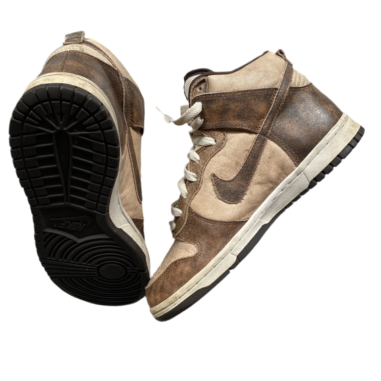 Nike Dunk High Dirty Pack Brown Vintage 2003 (UK 6.5)