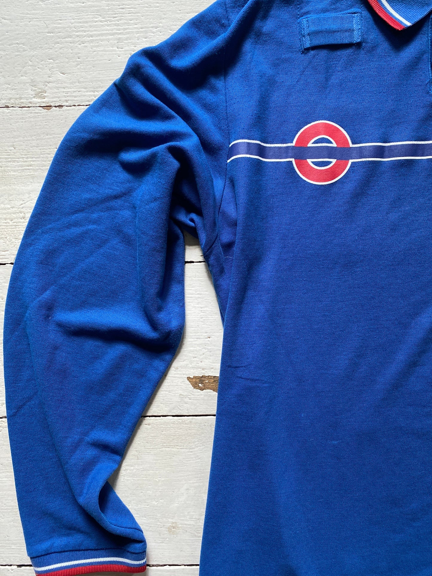 Blue Workwear Long-sleeve Polo (M)