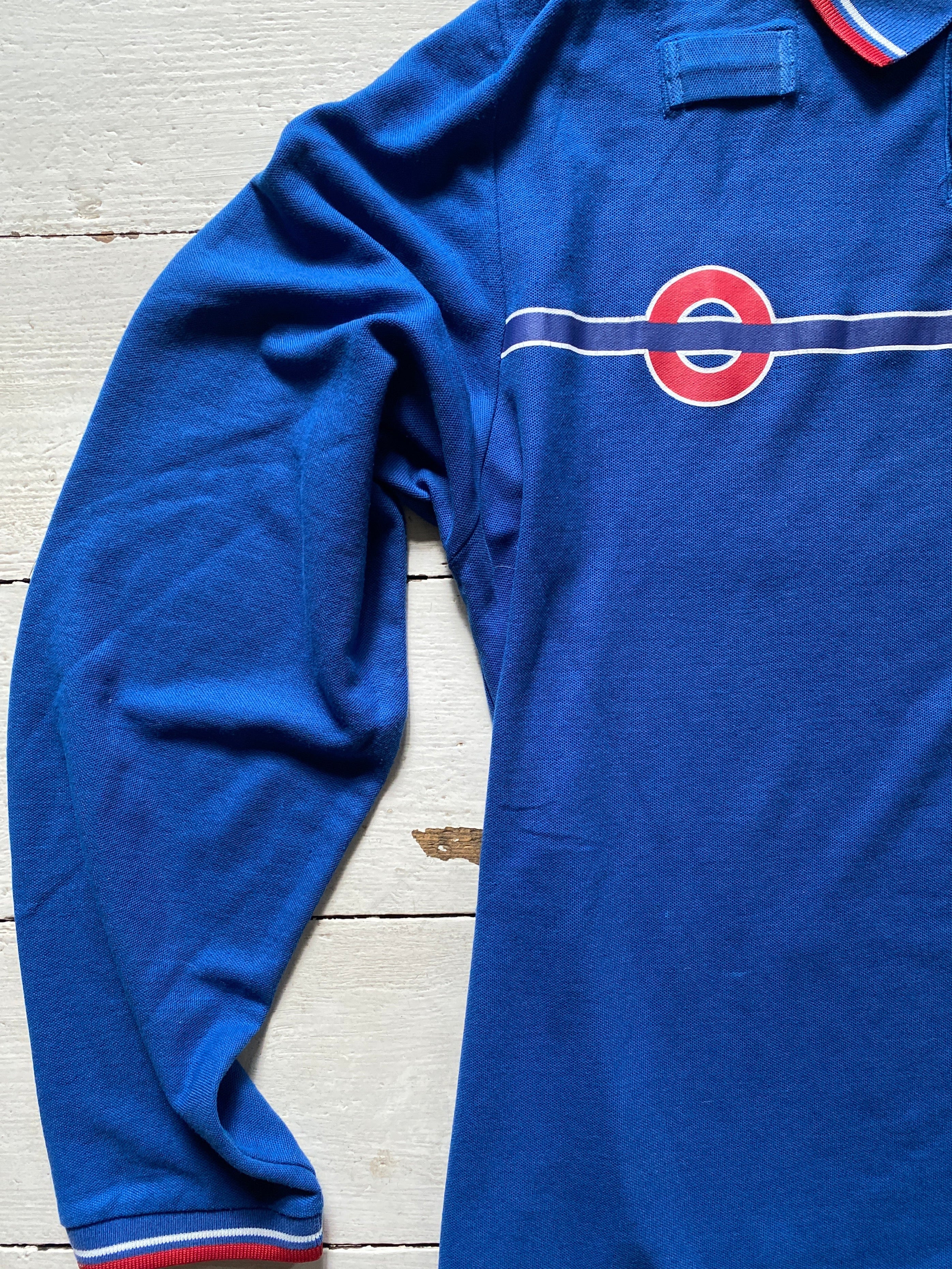 Blue Workwear Long-sleeve Polo (M)