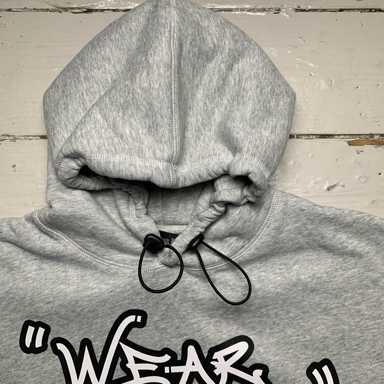 Heather Grey The Trio Contrast Stitch Hoodie