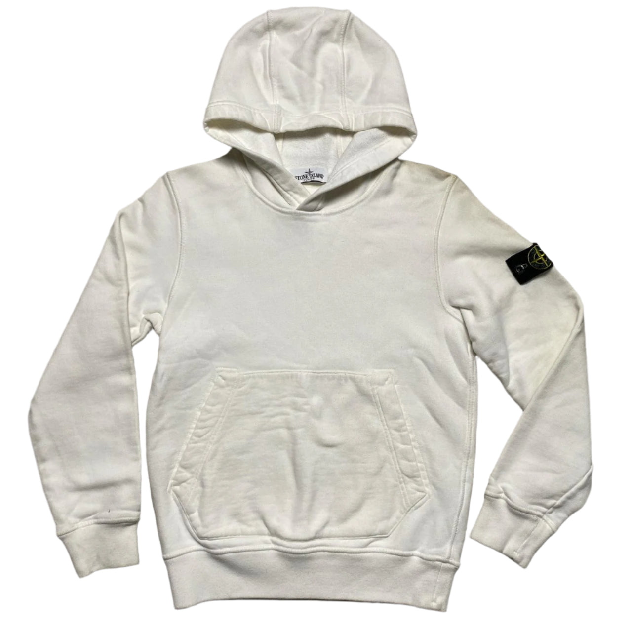 Stone Island Junior White Hoodie (Kids)