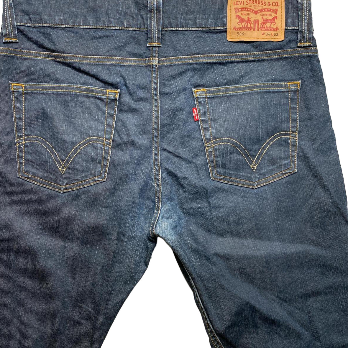 Levis 506 Baggy Navy Jeans (34W)