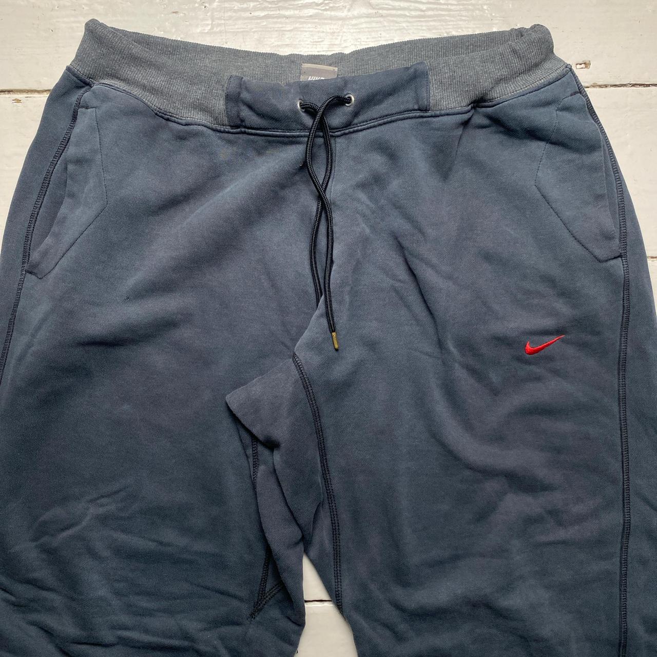Nike Vintage Navy Grey and Red Baggy Joggers