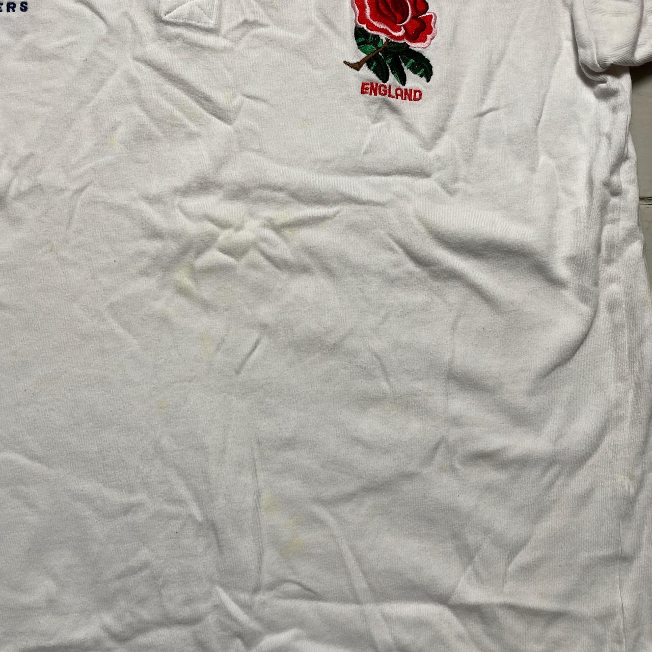 England Rugby Vintage Cotton Traders Polo Long Sleeve Shirt (L)