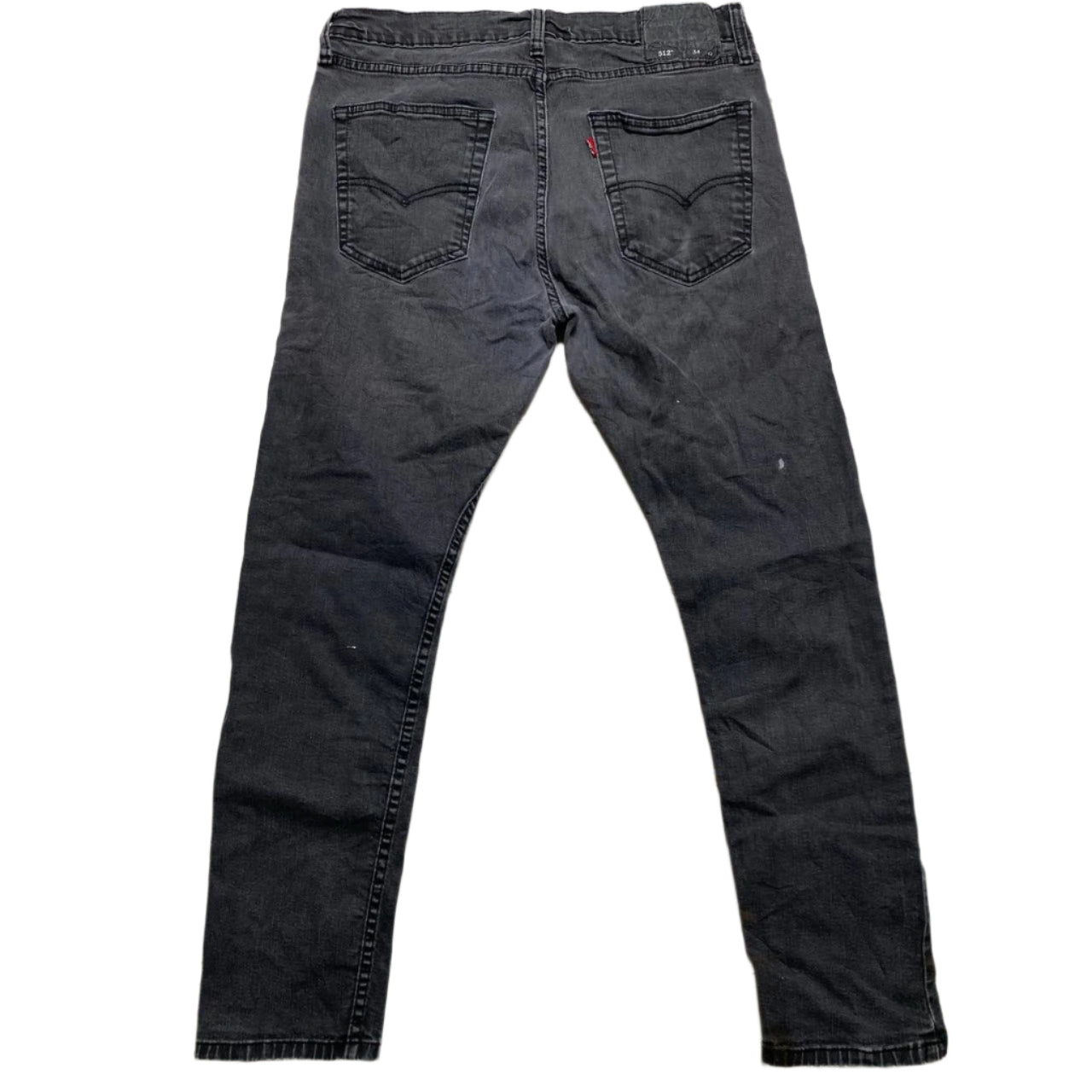 Levis 512 Slim Dark Charcoal Grey Slim Jeans (34W)