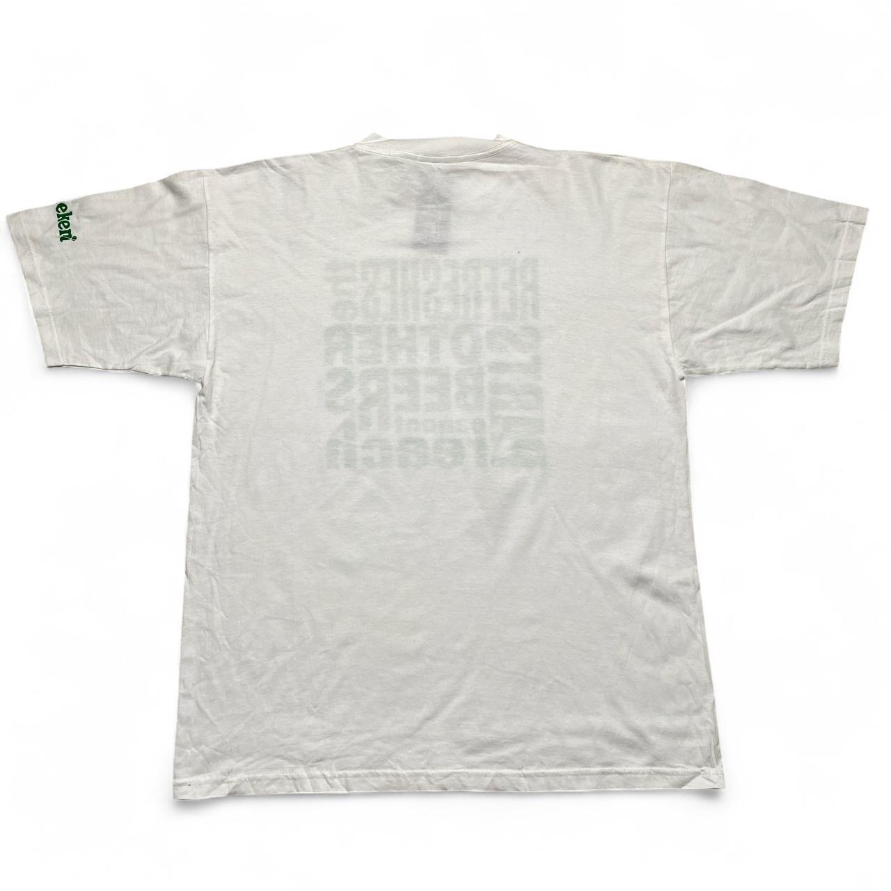 Heineken Refreshes The Parts of the Body Other Beers Cannot Reach White Vintage T Shirt (L)