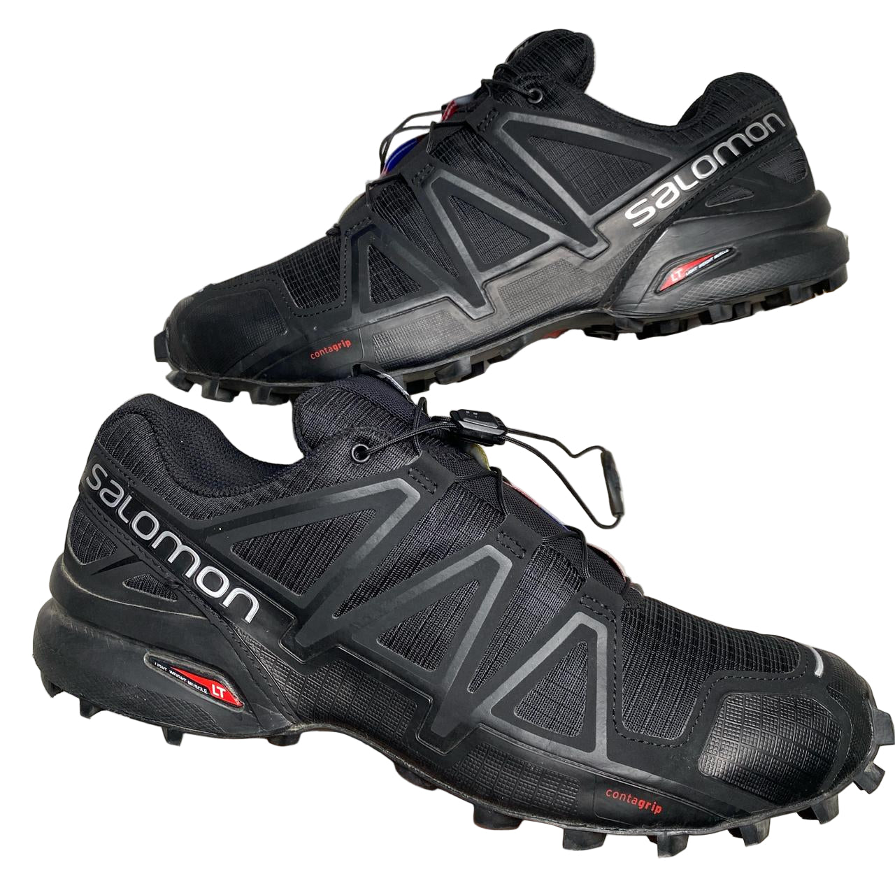 Salomon Speedcross 4 Black and White Trainers (UK 9.5)