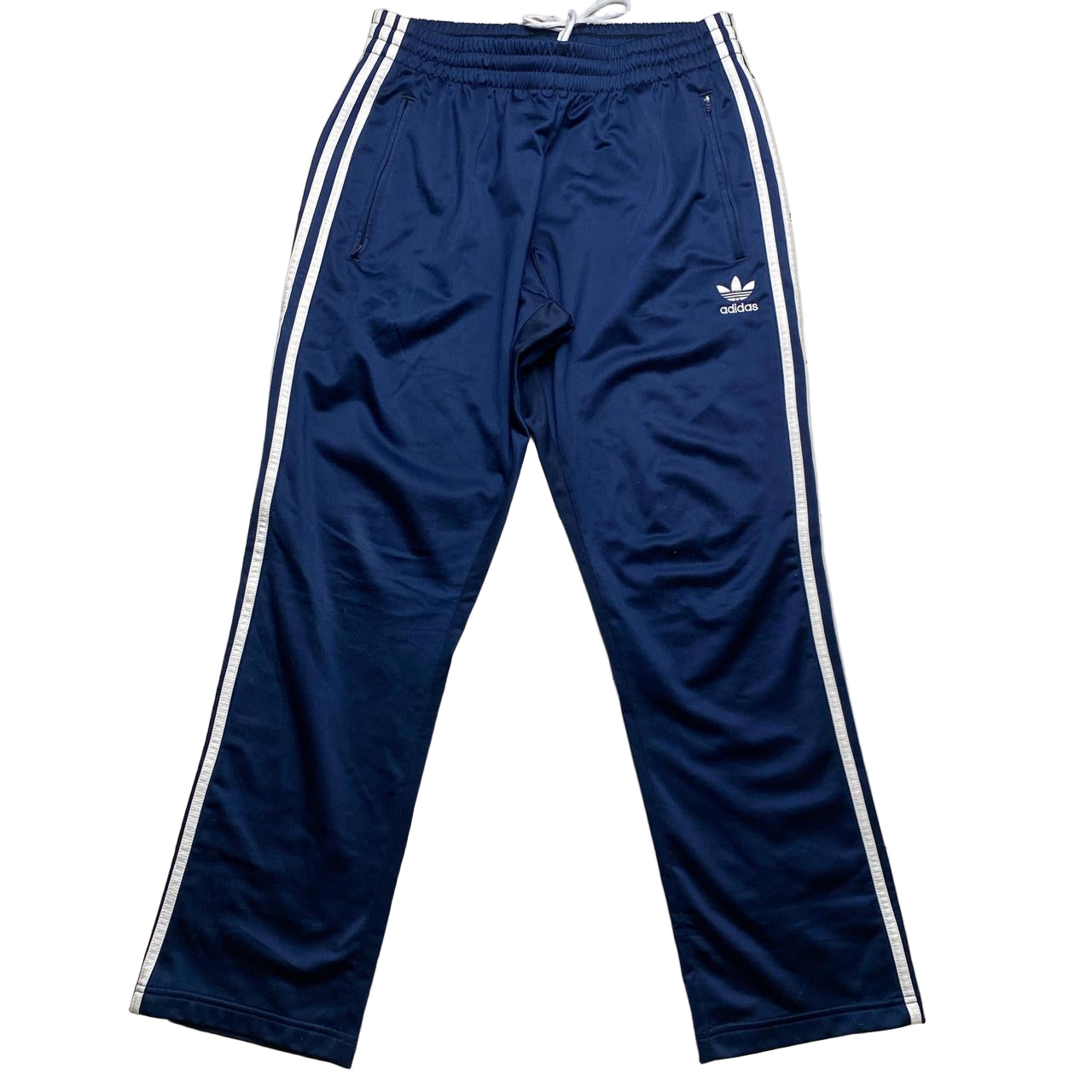 Adidas SST Navy and White 3 Stripe Joggers (L)