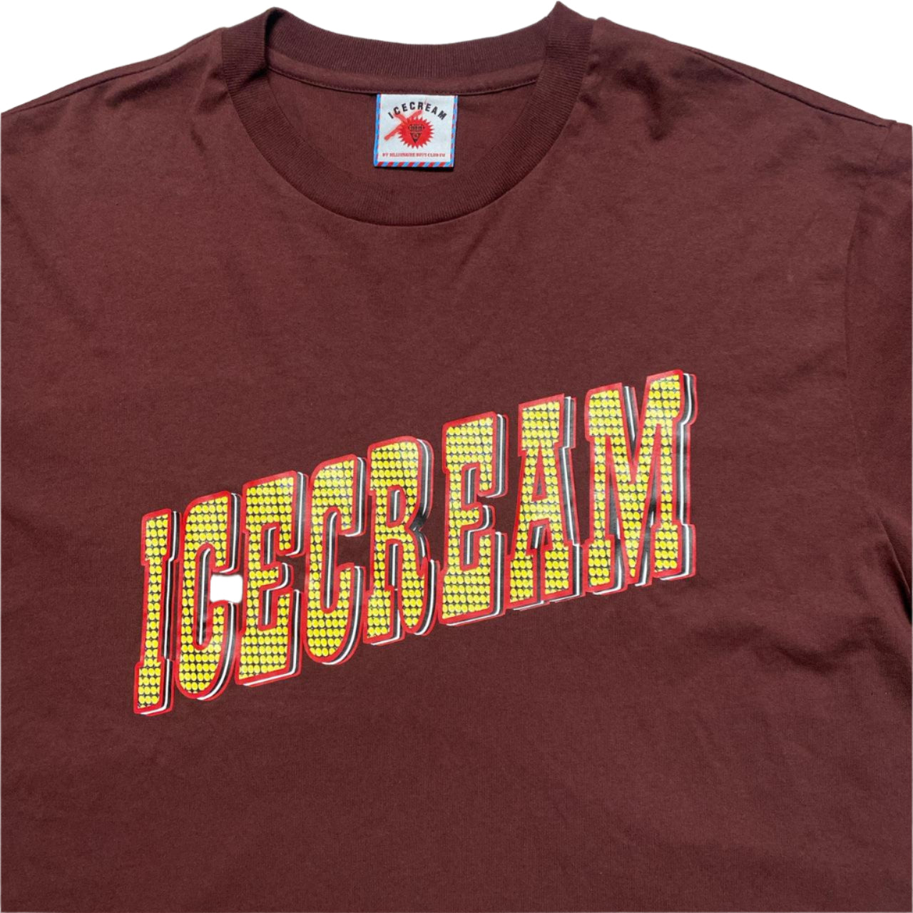 Ice Cream Burgundy and Yellow T Shirt (XL)