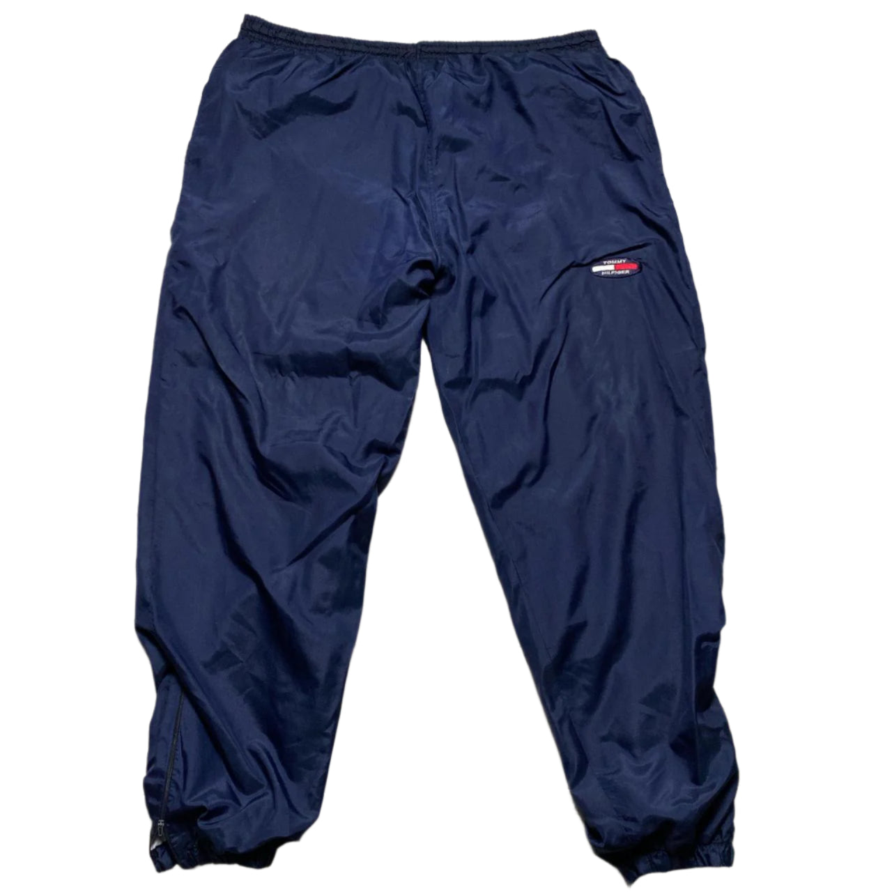 Tommy Hilfiger Vintage 90’s Blue Red and White Shell Nylon Baggy Tracksuit (XL)