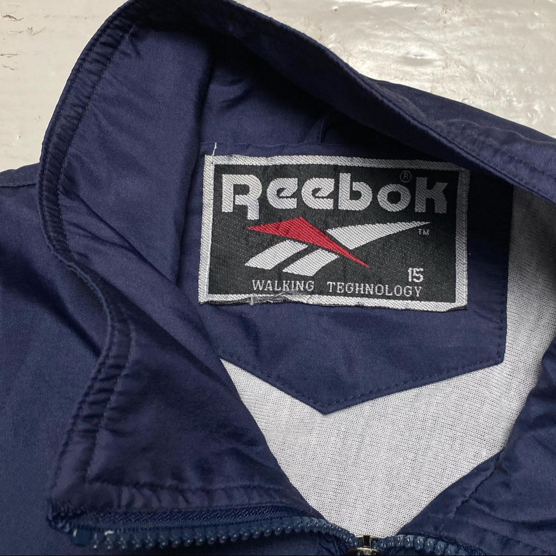 Reebok Navy Shell Tracksuit Nylon Jacket (XL)