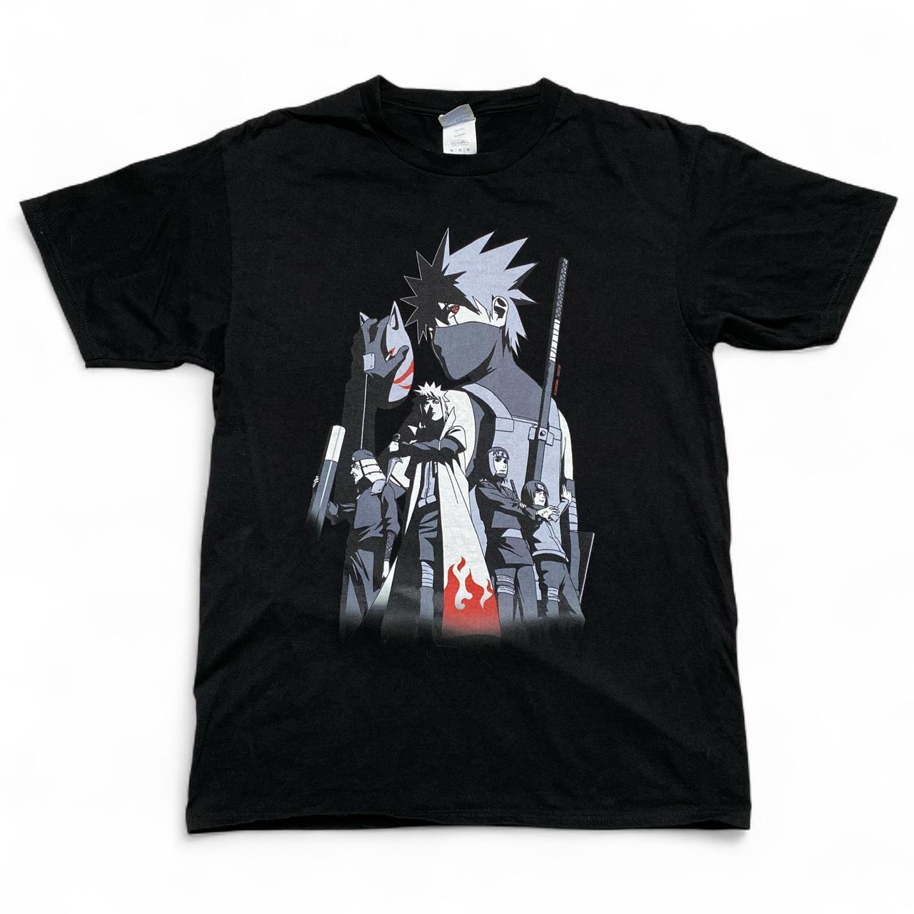Naruto Kakashi Hatake Black and Red T Shirt (M)