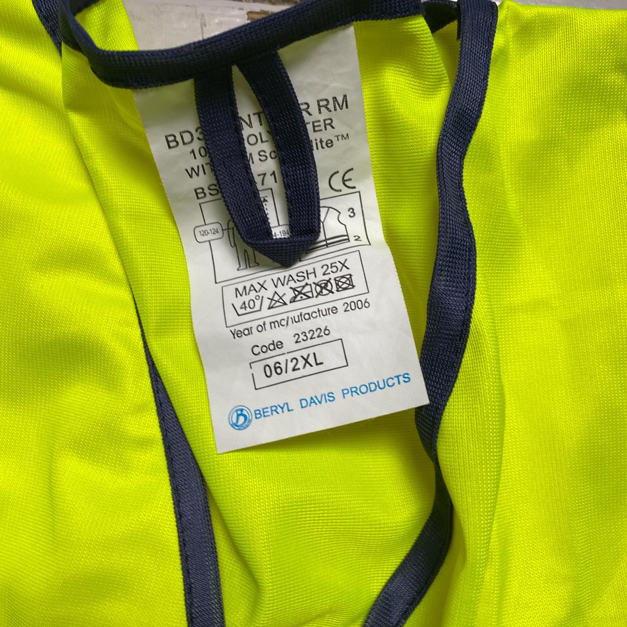Royal Mail HI Vis Neon and Silver Reflective Over Jacket (2XL)