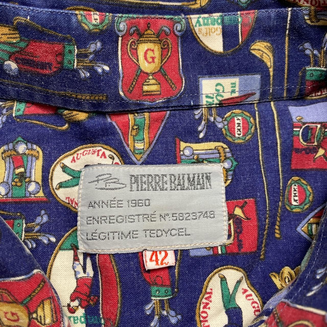 Pierre Balmain Vintage 90’s Golf Repeat Print Short Sleeve Summer Shirt (XL)