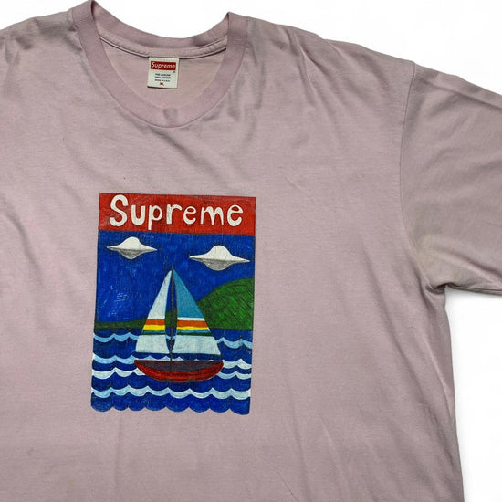 Supreme Pink Sailboat Art T Shirt (XL)