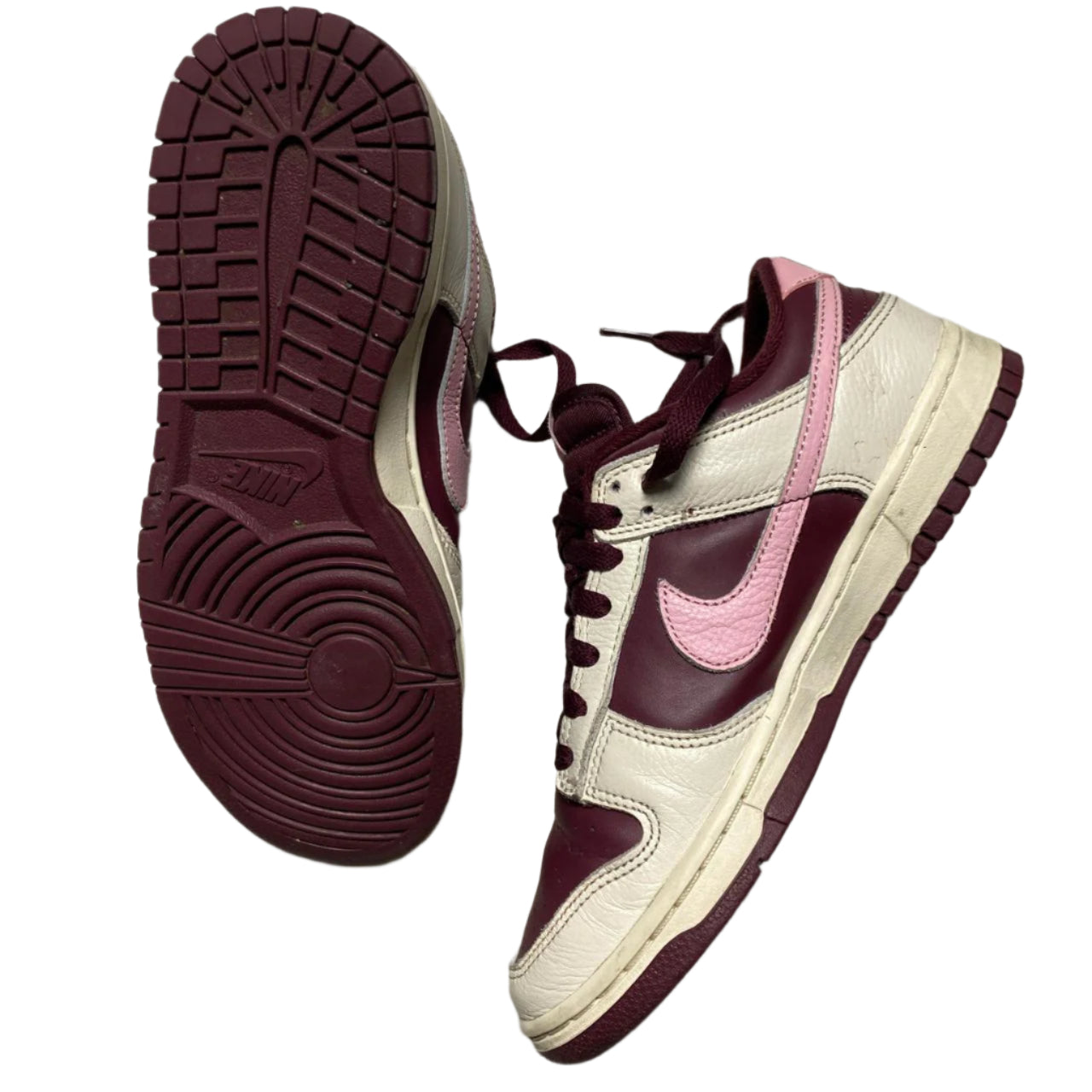 Nike Dunk Low Pink Mauve and White trainers (UK 6)
