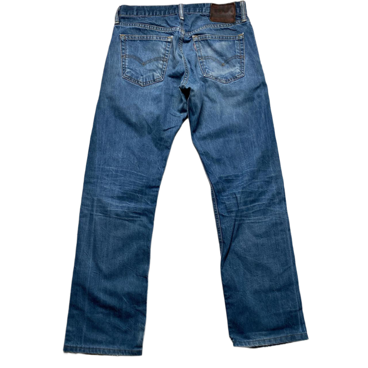 Levis 514 Baggy Blue Distressed Jeans (31W)