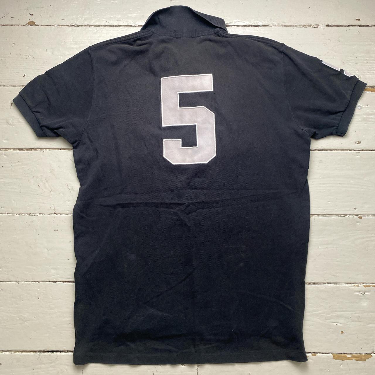 Ralph Lauren Polo New York Black and White Polo Short Sleeve Shirt (L)