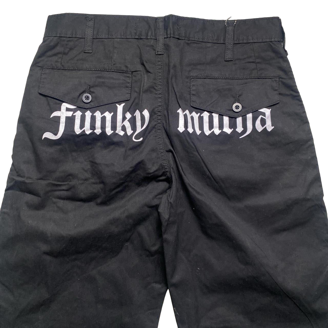 Criminal Damage Funky Mutha Cargo Trousers Black (S)