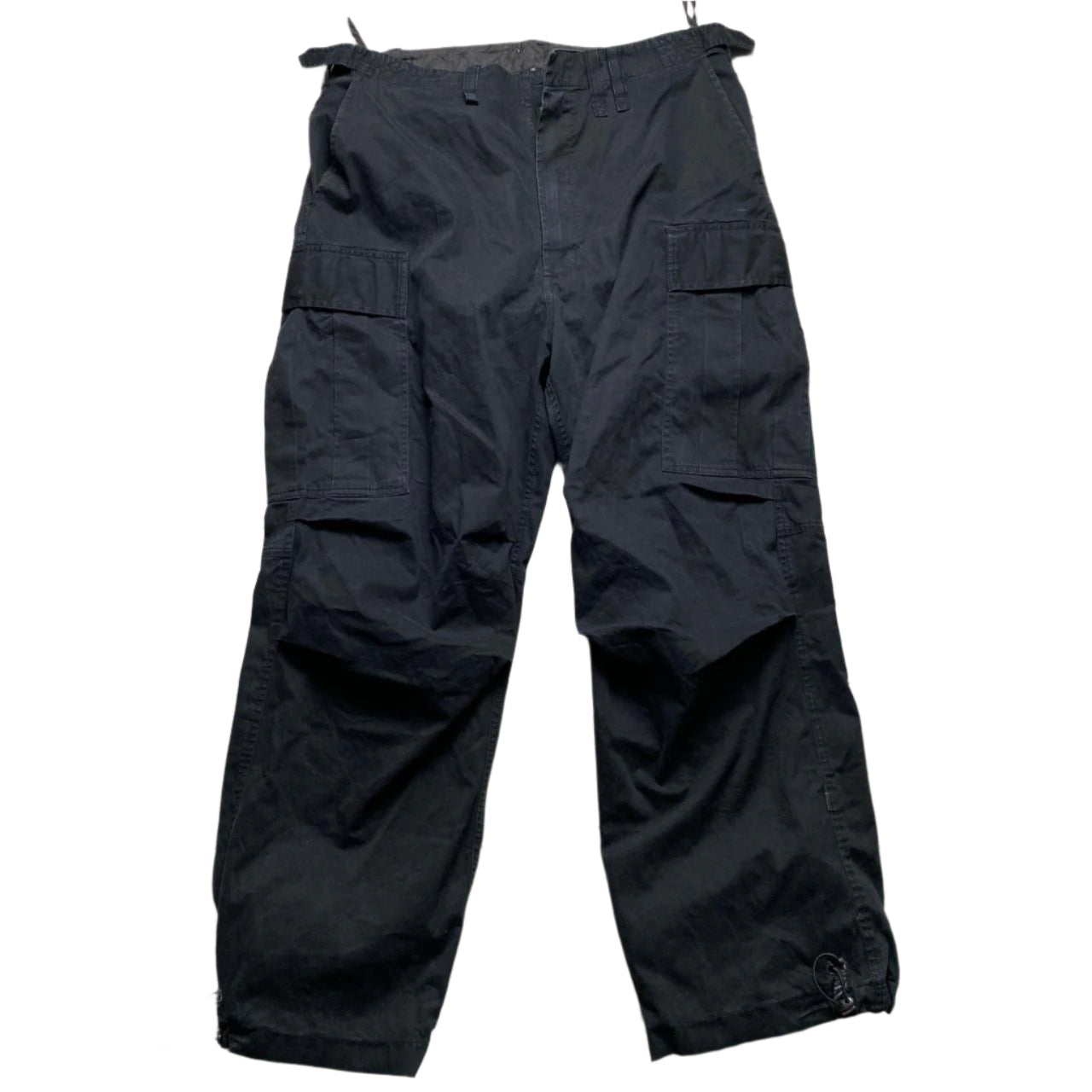 Maharishi Black Baggy Cargo Snopant Trousers (M)