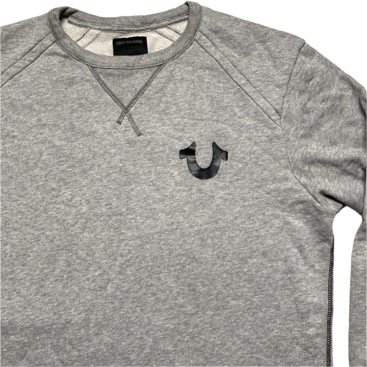 True Religion Grey and Black Jumper (S)