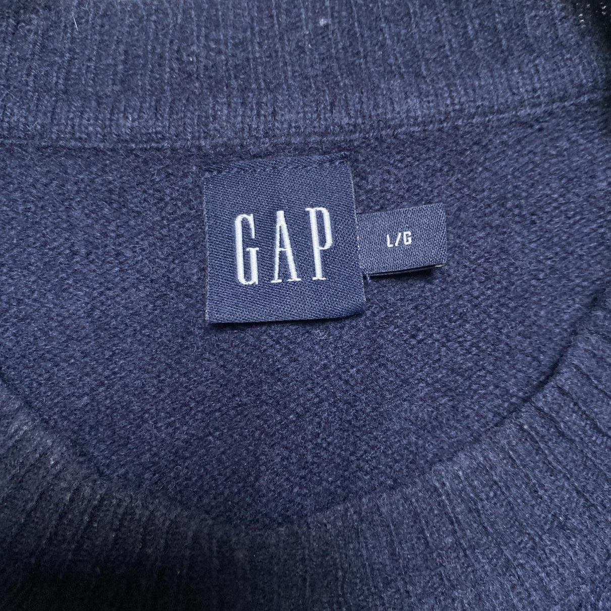 GAP Navy Vintage Lambswool Jumper (L)