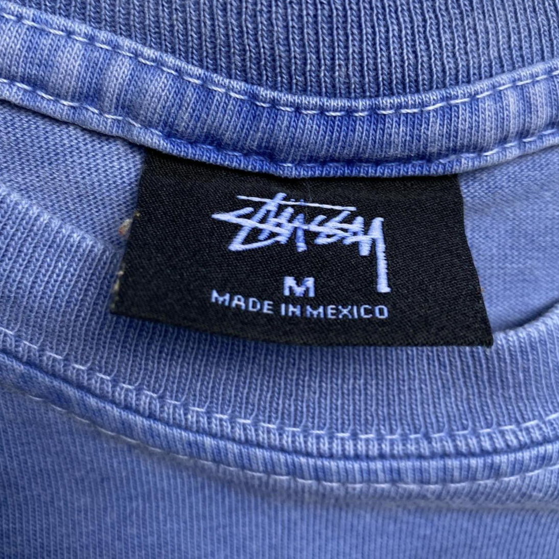 Stussy Blue Long Sleeve T Shirt (M)
