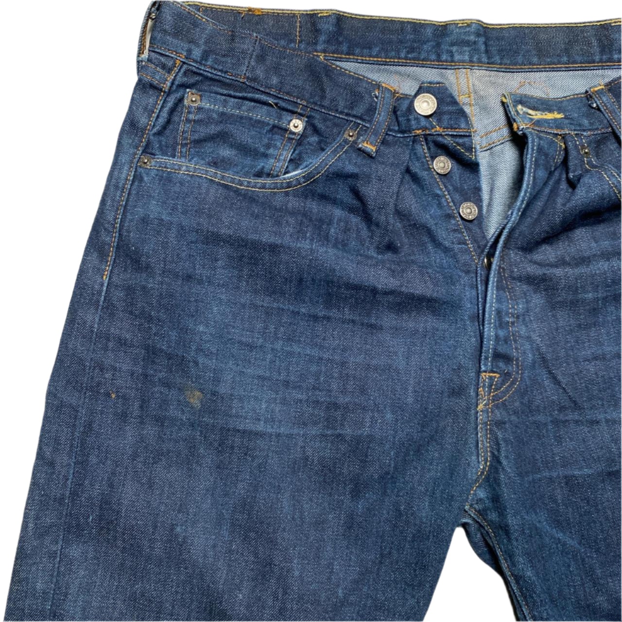Levis 501 Dark Navy Baggy Jeans (38W)