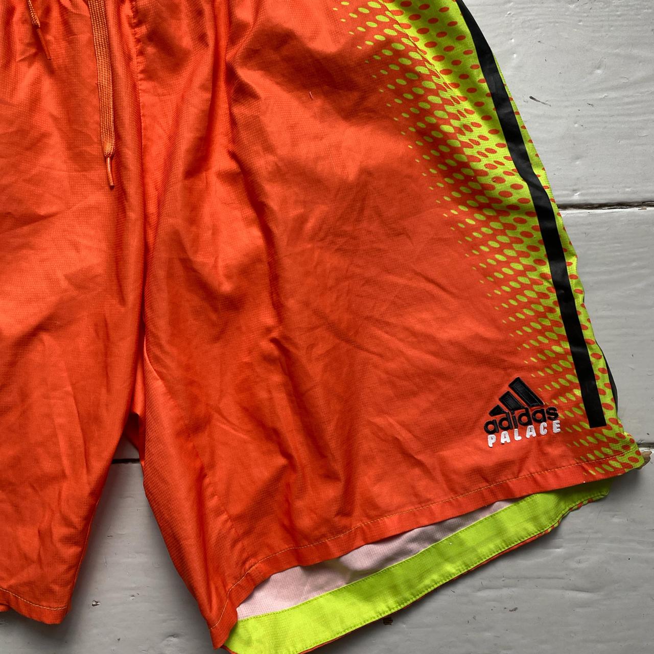 Adidas Palace Juventus Football Shorts Orange Green and Black