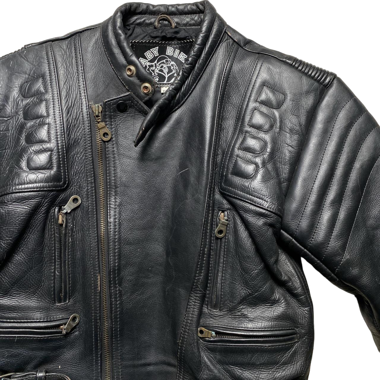 Baby Biker Leather Biker Motorcycle Jacket (S)