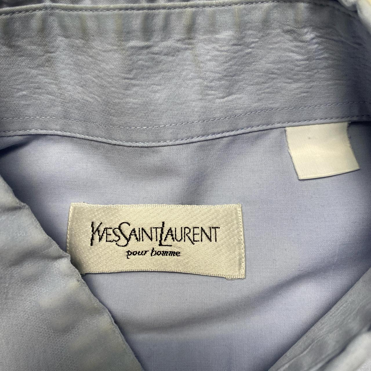 Yves Saint Laurent YSL Vintage Light Blue Long Sleeve Shirt (L)
