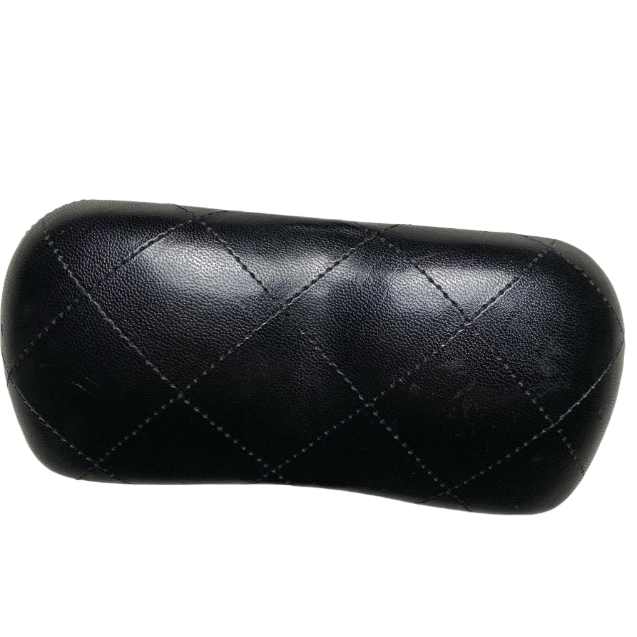 Chanel CC Black Leather Glasses Case